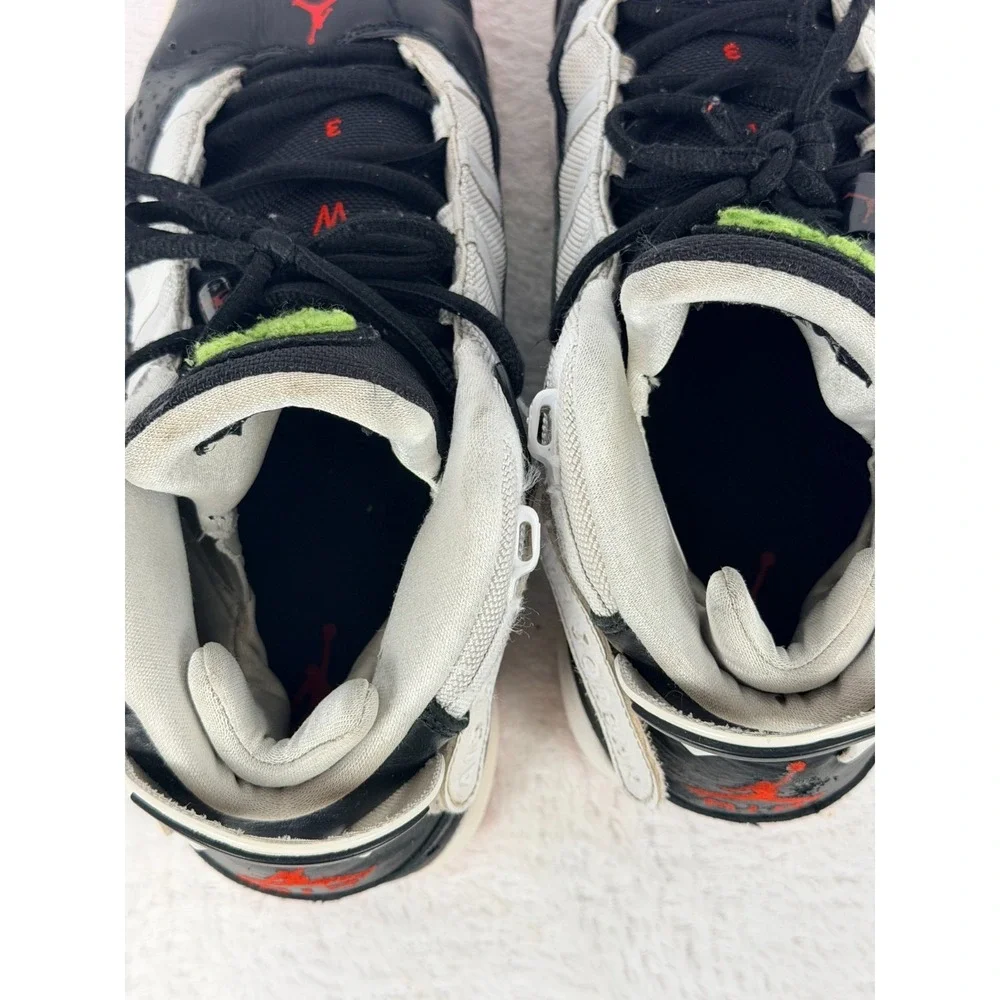 Nike Air Jordan 6 Rings White Black Red Green 2020 Sneakers Men's US 9.5 322992-